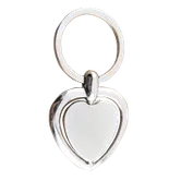 Spinning Heart Metal Keychain