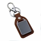 Premium Leather & Metal Keychain