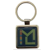 Epoxy Square Metal Keychain