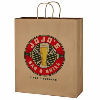 Custom Kraft Brown Paper Bag - Custom Beanies Now