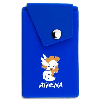 Silicone Phone Wallet with Button - Custom Beanies Now