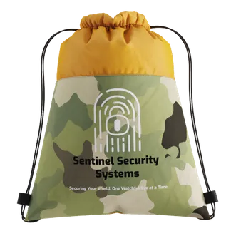 Camo Drawstring Bag - Custom Beanies Now