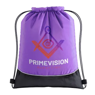Two-tone Drawstring Bag - Custom Beanies Now