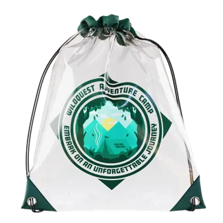 Custom Clear Drawstring Bag - Custom Beanies Now