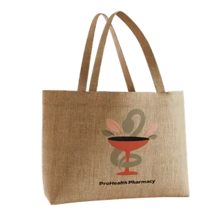 Custom Natural Jute Tote Bag - Custom Beanies Now