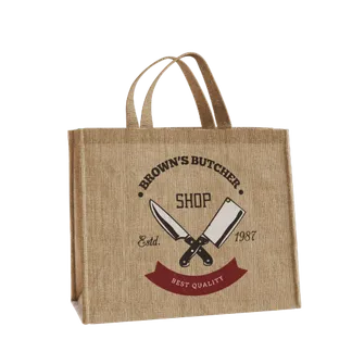 Small Jute Tote Bags - Custom Beanies Now