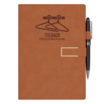 Leather Notebook with Pen