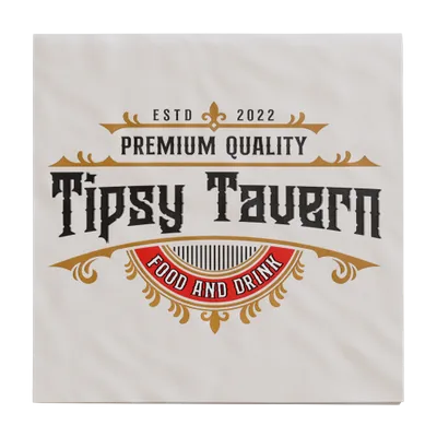 Premium Linen-Like Beverage Napkins - Custom Beanies Now