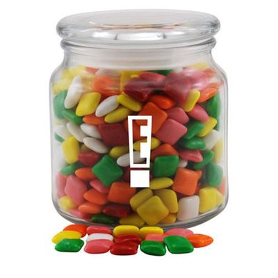 Jar with Mini Chicklets Gum