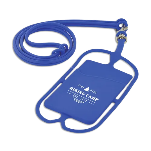 Lanyard Silicone Phone Wallet Holder - Custom Beanies Now