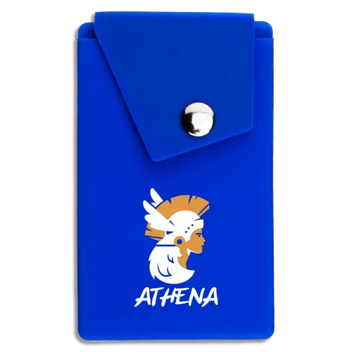 Silicone Phone Wallet with Button - Custom Beanies Now
