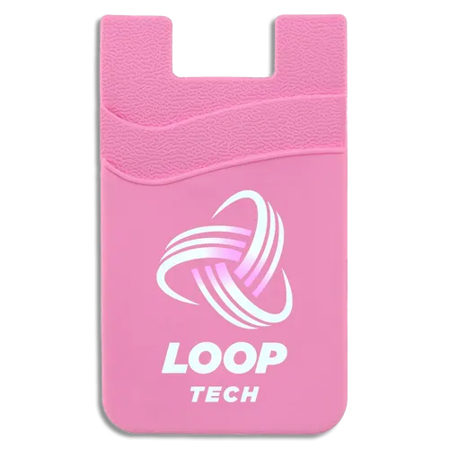 Silicone Phone Wallet Dual Card Holder - Custom Beanies Now