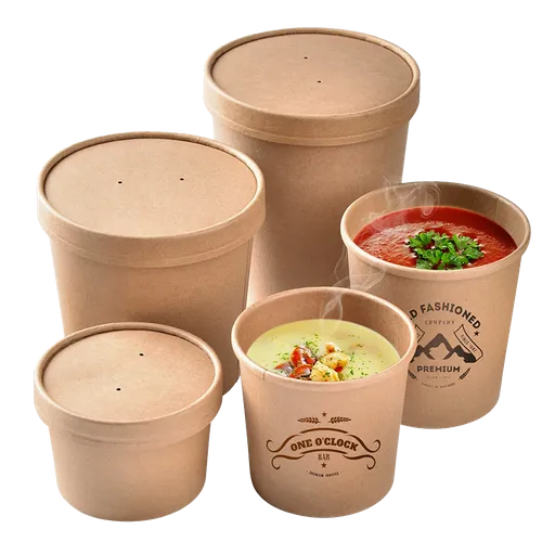 Paper Soup Container - Custom Beanies Now